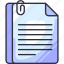 attachment, file, attach, document, paper, file document, business 