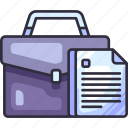 briefcase, project, portfolio, job, bag, file document, file, document, business