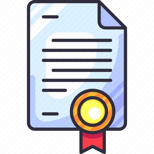 Certificate, license, agreement, document, contract, file document, file icon - Download on Iconfinder