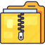 zip folder, folder, data, compress, archive, file document, file, document, business 