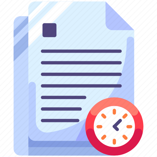 Deadline, productivity, team management, file, task, file document, document icon - Download on Iconfinder