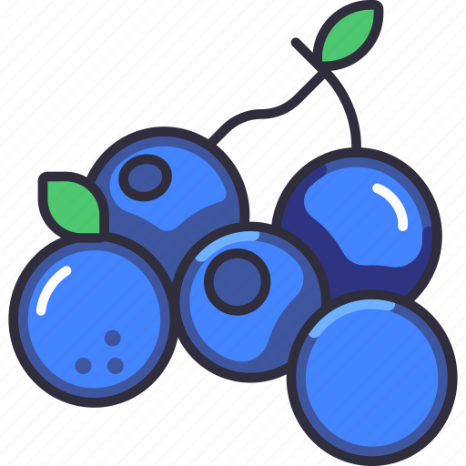 Blueberry, blueberries, berry, fruit, fruits, fresh, food icon - Download on Iconfinder