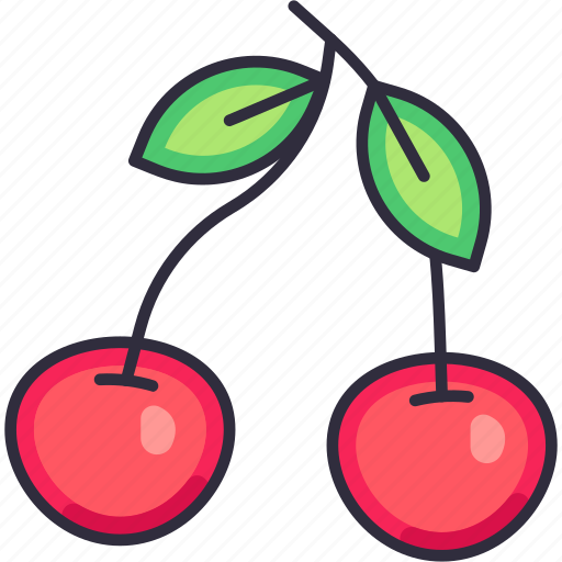 Cherry, cherry fruit, fruit, fruits, fresh, food, organic icon - Download on Iconfinder