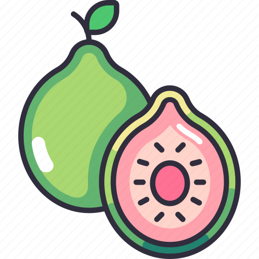 Guava, guava fruit, fruit, fruits, fresh, food, organic icon - Download on Iconfinder