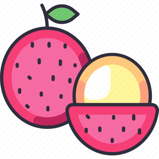 Lychee, lychee fruit, fruit, fruits, fresh, food, organic icon - Download on Iconfinder