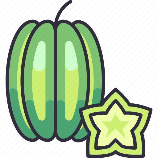 Starfruit, carambola, fruit, fruits, fresh, food, organic icon - Download on Iconfinder