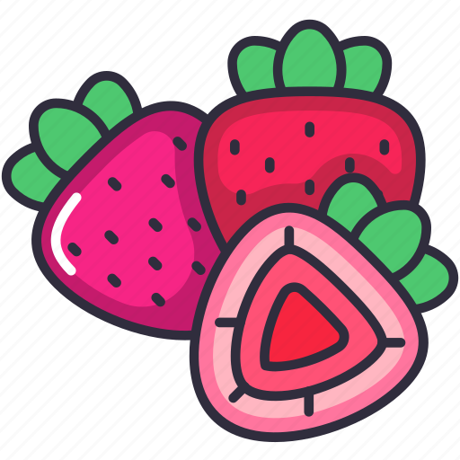 Strawberry, berry, fruit, fruits, fresh, food, organic icon - Download on Iconfinder