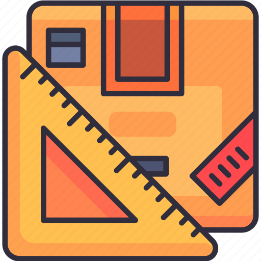 Dimension scale, size, measurement, capacity, package size, logistics, delivery icon - Download on Iconfinder