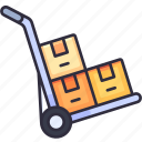 trolley, cart, product, shopping, warehouse, logistics, delivery, shipping, package