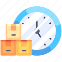 time logistic, delivery time, clock, timer, schedule, logistics, delivery, shipping, package