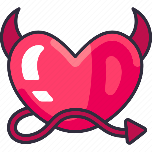 Devil, evil, sex, horns, hell, love, heart icon - Download on Iconfinder