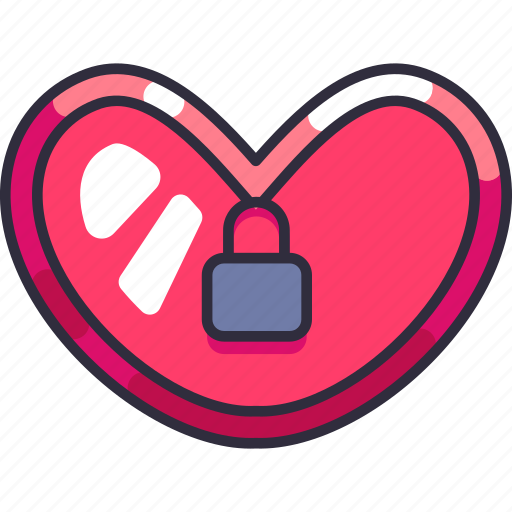 Forbidden love, prohibited, lock, protection, padlock, love, heart icon - Download on Iconfinder