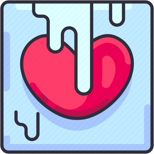 Ice, cold, freeze, cool, cube, love, heart icon - Download on Iconfinder