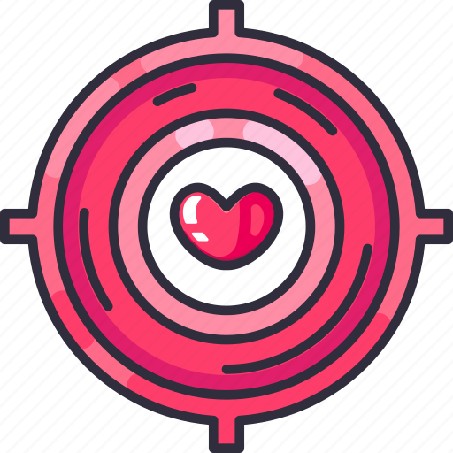 Target, lovely, goal, proposal, shoot, love, heart icon - Download on Iconfinder