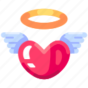angel, wings, cupid, flying, holy, love, heart, valentine, romantic