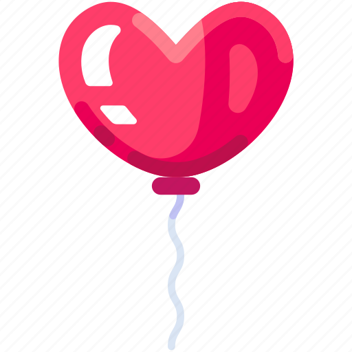 Balloons, heart balloon, decoration, party decor, birthday, love, heart icon - Download on Iconfinder