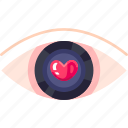 eye, dating, view, falling in love, vision, love, heart, valentine, romantic