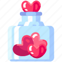 jar, spread, dating, bottle, glass, love, heart, valentine, romantic