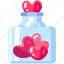 jar, spread, dating, bottle, glass, love, heart, valentine, romantic 