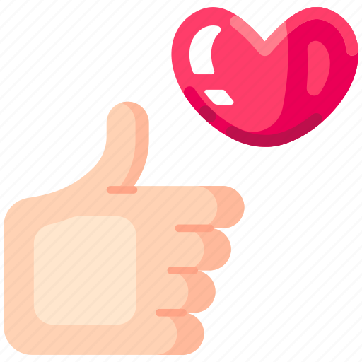 Like it, thumbs up, hand, ok, care, love, heart icon - Download on Iconfinder