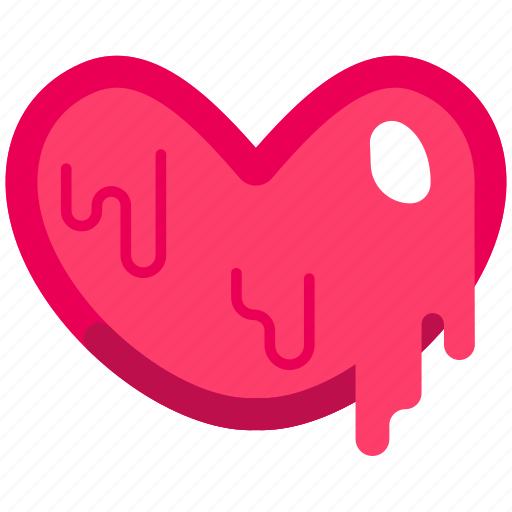 Melt, melting, melted, love melting, heart melting, love, heart icon - Download on Iconfinder