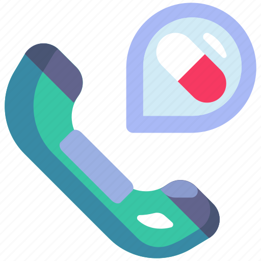 Pharmacy, medicine, medical, call support, phone, order, pill icon - Download on Iconfinder
