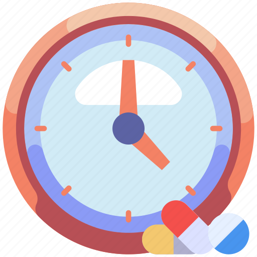 Pharmacy, medicine, medical, clock, time, schedule, pills icon - Download on Iconfinder
