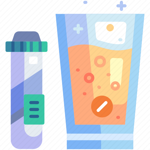Pharmacy, medicine, medical, effervescent, tube, glass, drink icon - Download on Iconfinder