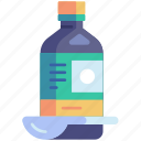 pharmacy, medicine, medical, syrup, drug, liquid, spoon