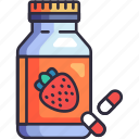 pharmacy, medicine, medical, vitamin, nutrition, fruit, bottle