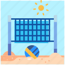 travel, tourism, holiday, vacation, beach, volleyball, volley