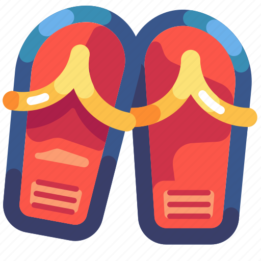 Travel, tourism, holiday, vacation, flip flops, sandals, slippers icon - Download on Iconfinder