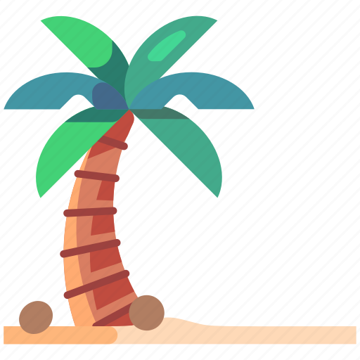 Travel, tourism, holiday, vacation, palm tree, coconut tree, beach icon - Download on Iconfinder