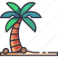 travel, tourism, holiday, vacation, palm tree, coconut tree, beach 