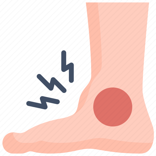 Gout, foot, ankle, pain, arthritis, disease, inflammation icon - Download on Iconfinder