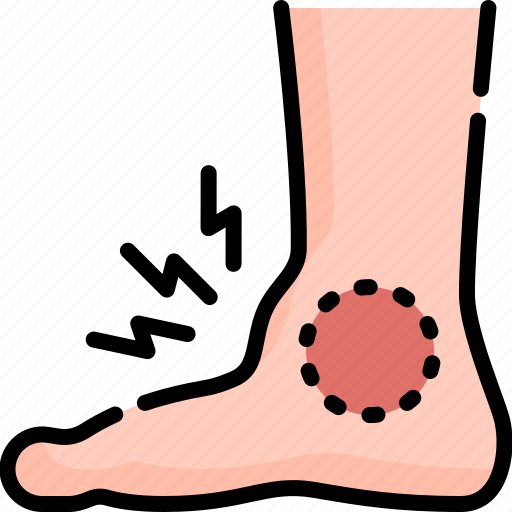 Gout, foot, ankle, pain, arthritis, disease, inflammation icon - Download on Iconfinder