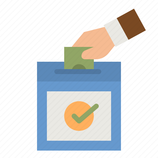 Election, egovernment, vote, box, hand icon - Download on Iconfinder