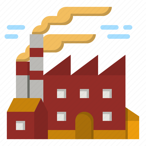 Factory, industry, industrial, landscape, pollution icon - Download on Iconfinder