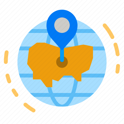 Global, world, map, placeholder, location icon - Download on Iconfinder