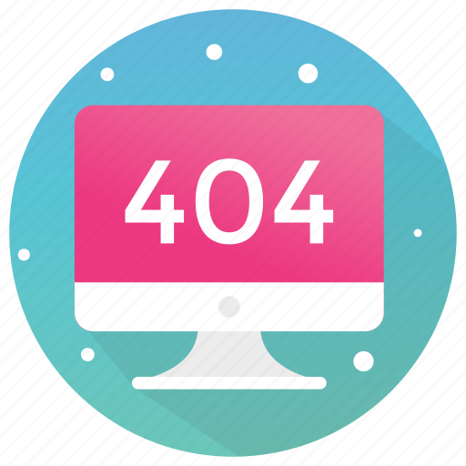 404 error, error 404, file not found, page not found, web error, webpage error icon - Download on Iconfinder