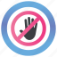 ban, block, forbidden, pause, stop symbol, warning 