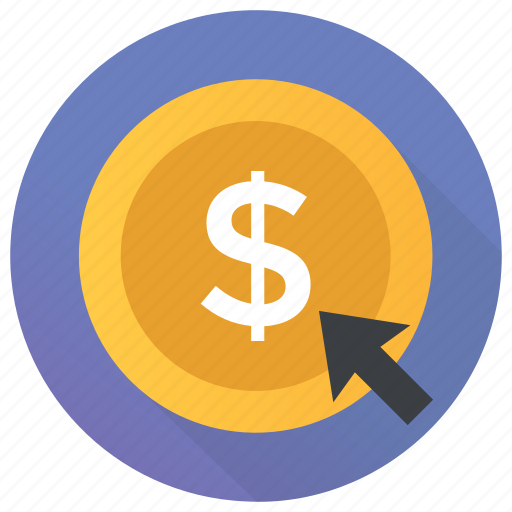 Business goals, cost per click, paid search, pay per click, strategic vision icon - Download on Iconfinder
