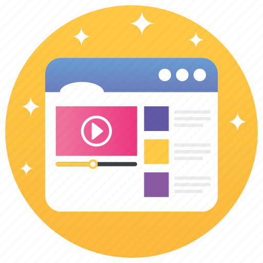 Blog video, internet videos, online journal, online post, video blog, web blogging, web equipment icon - Download on Iconfinder