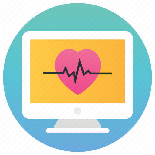 Cardiogram, chechkup, ecg machine, electrocardiogram, medical examination icon - Download on Iconfinder