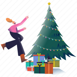 holiday, occasion, christmas, holidays, tree, presents, decoration, decor 