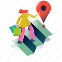 location, shopping, destination, navigation, marker, pin, map, gps, commerce, shop, store 