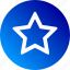 favorite, gradient, hollow, outline, rate, rating, star 