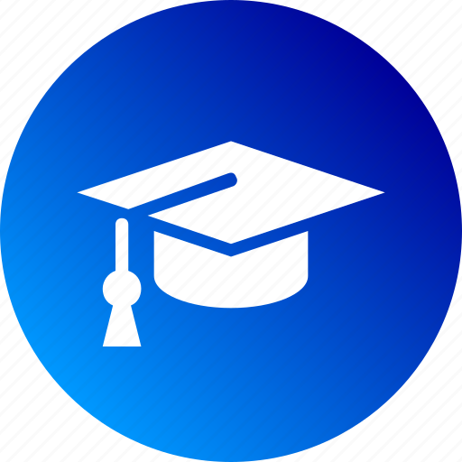 Bachelor, cape, course, education, gradient, hat, learning icon - Download on Iconfinder