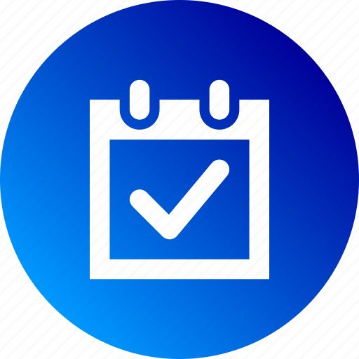 Appointment, calendar, date, event, gradient icon - Download on Iconfinder