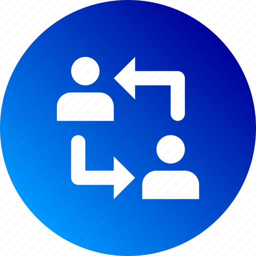 Collaboration, gradient, help, participation icon - Download on Iconfinder
